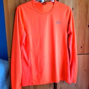 Kari Traa Myrbla Ls Women's Orange Long Sleeve Base Layer Top Size XL